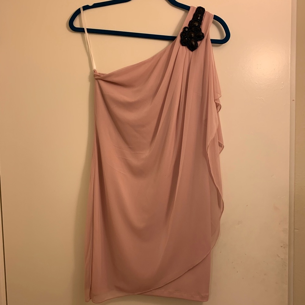 One shoulder cocktail dress